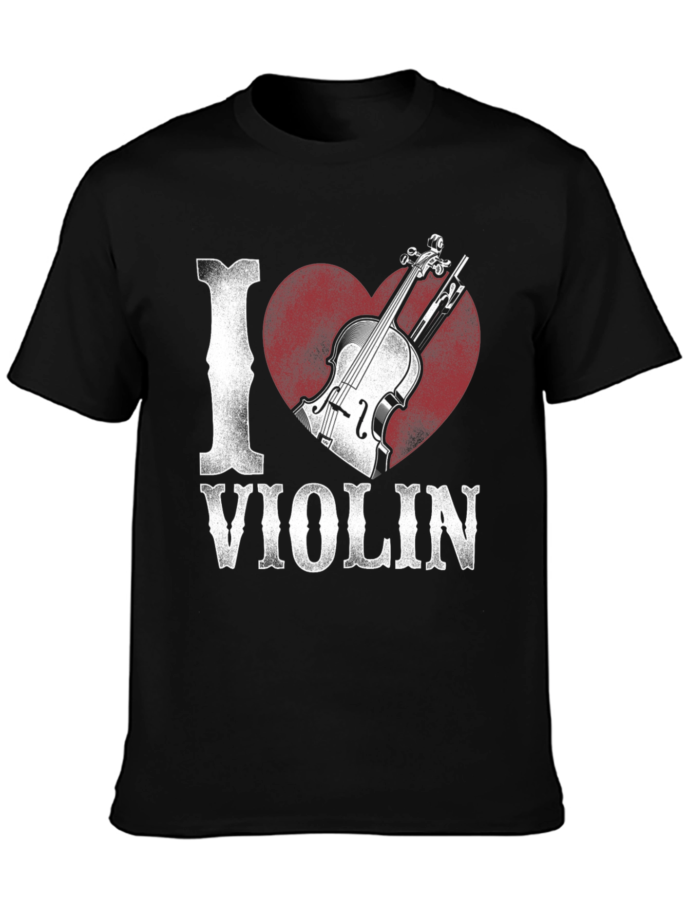 I Heart Violin Graphic Tee - Music Lover Shirt