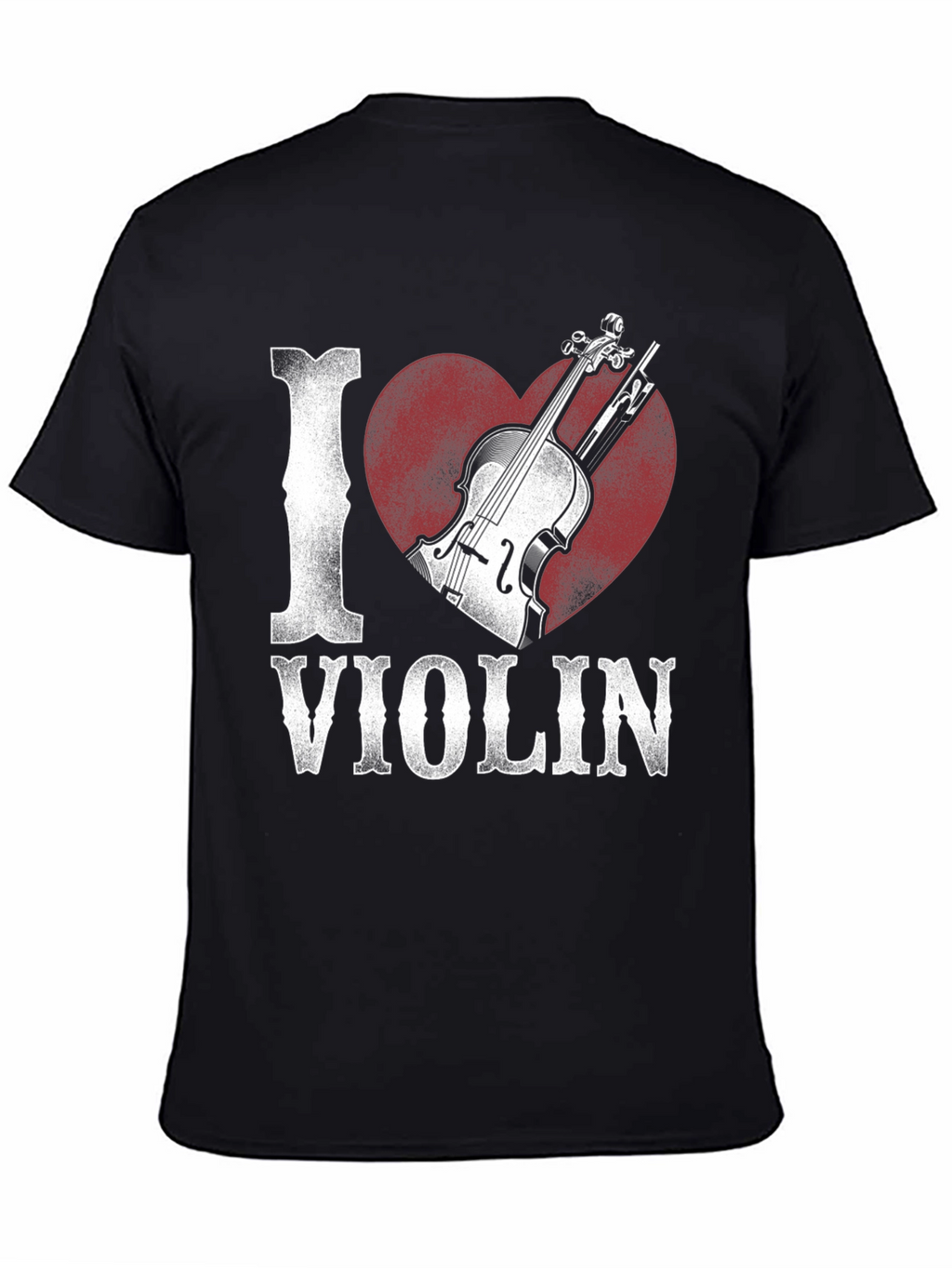 I Heart Violin Graphic Tee - Music Lover Shirt