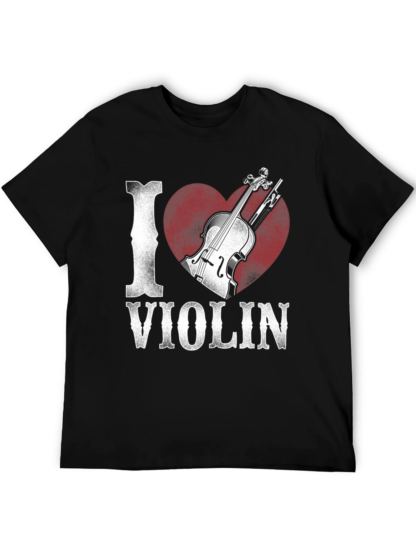 I Heart Violin Graphic Tee - Music Lover Shirt