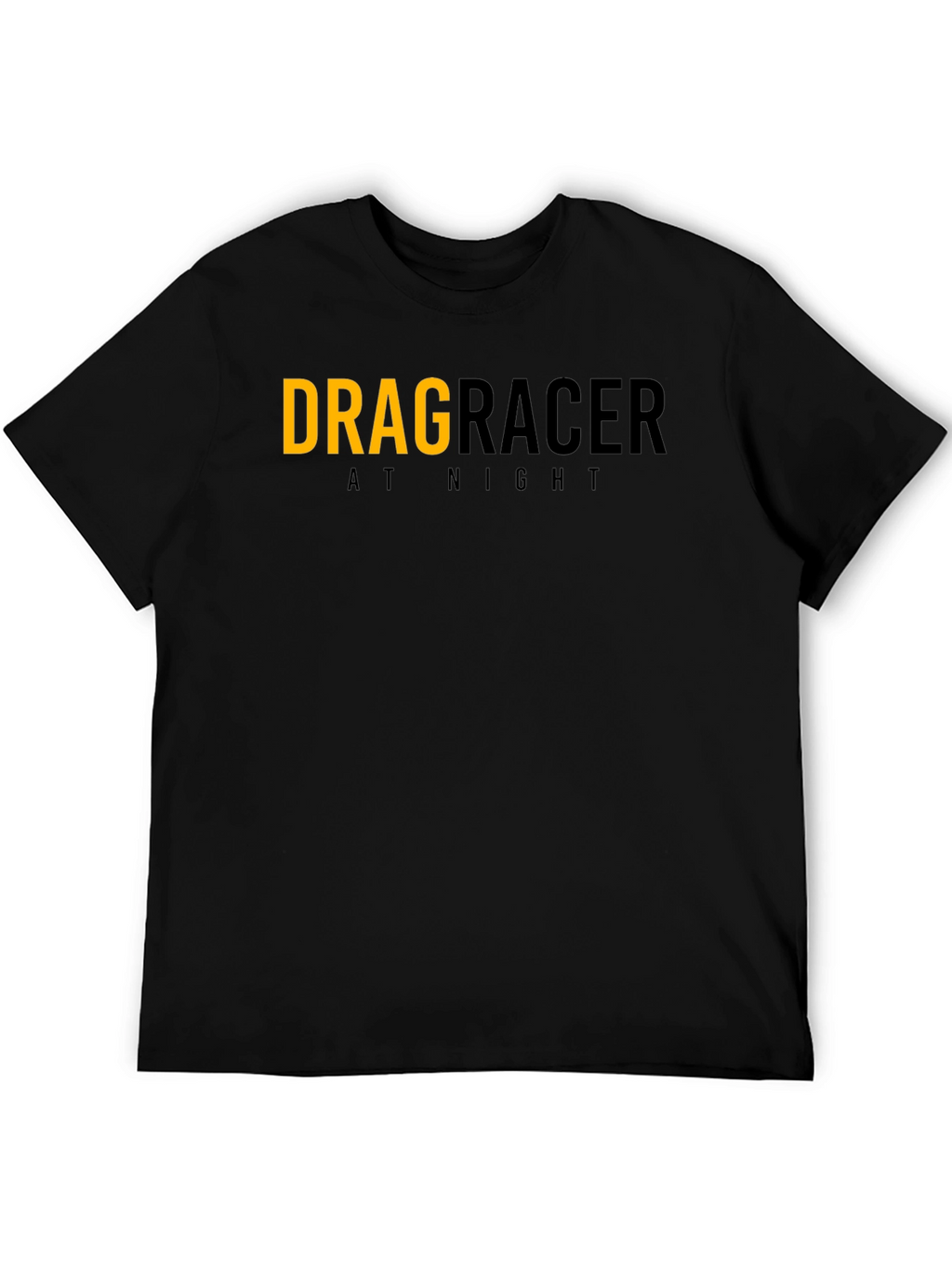 Drag Racer At Night Graphic Tee - Black