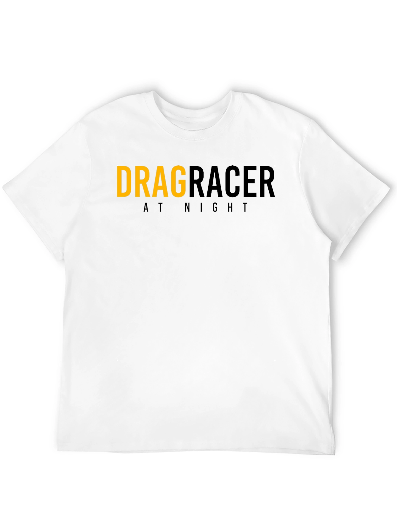 Drag Racer At Night Graphic Tee - Black