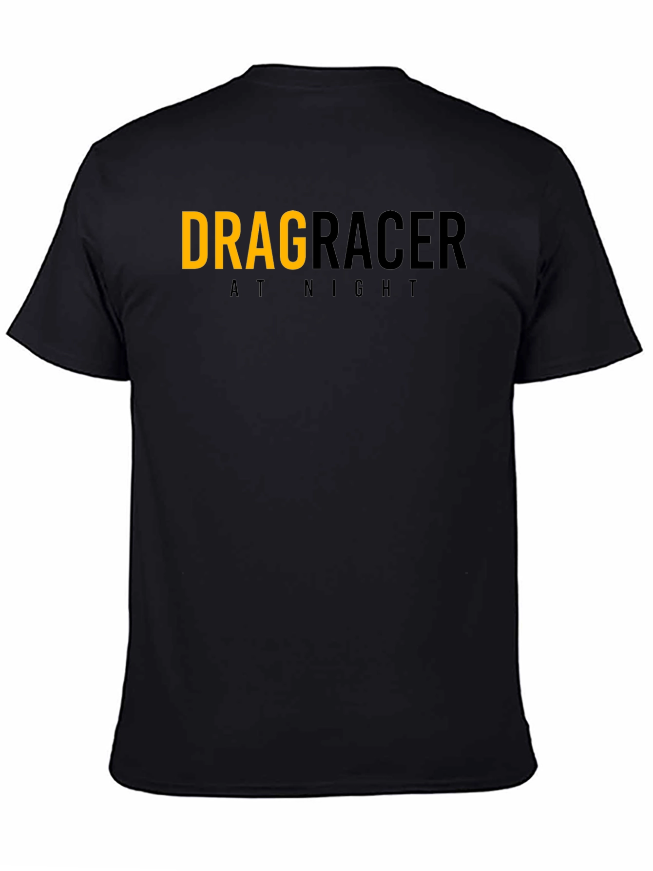 Drag Racer At Night Graphic Tee - Black