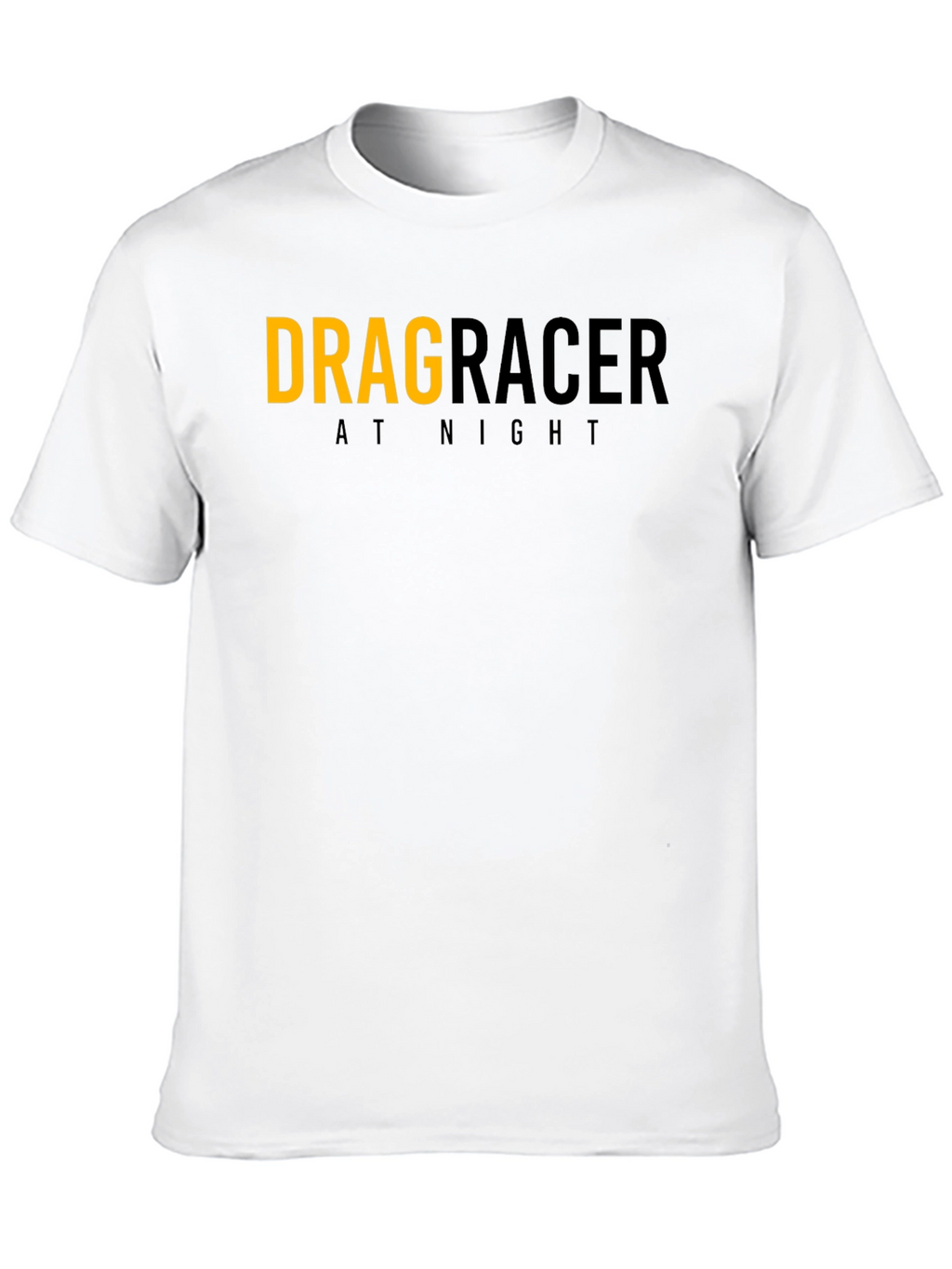 Drag Racer At Night Graphic Tee - Black