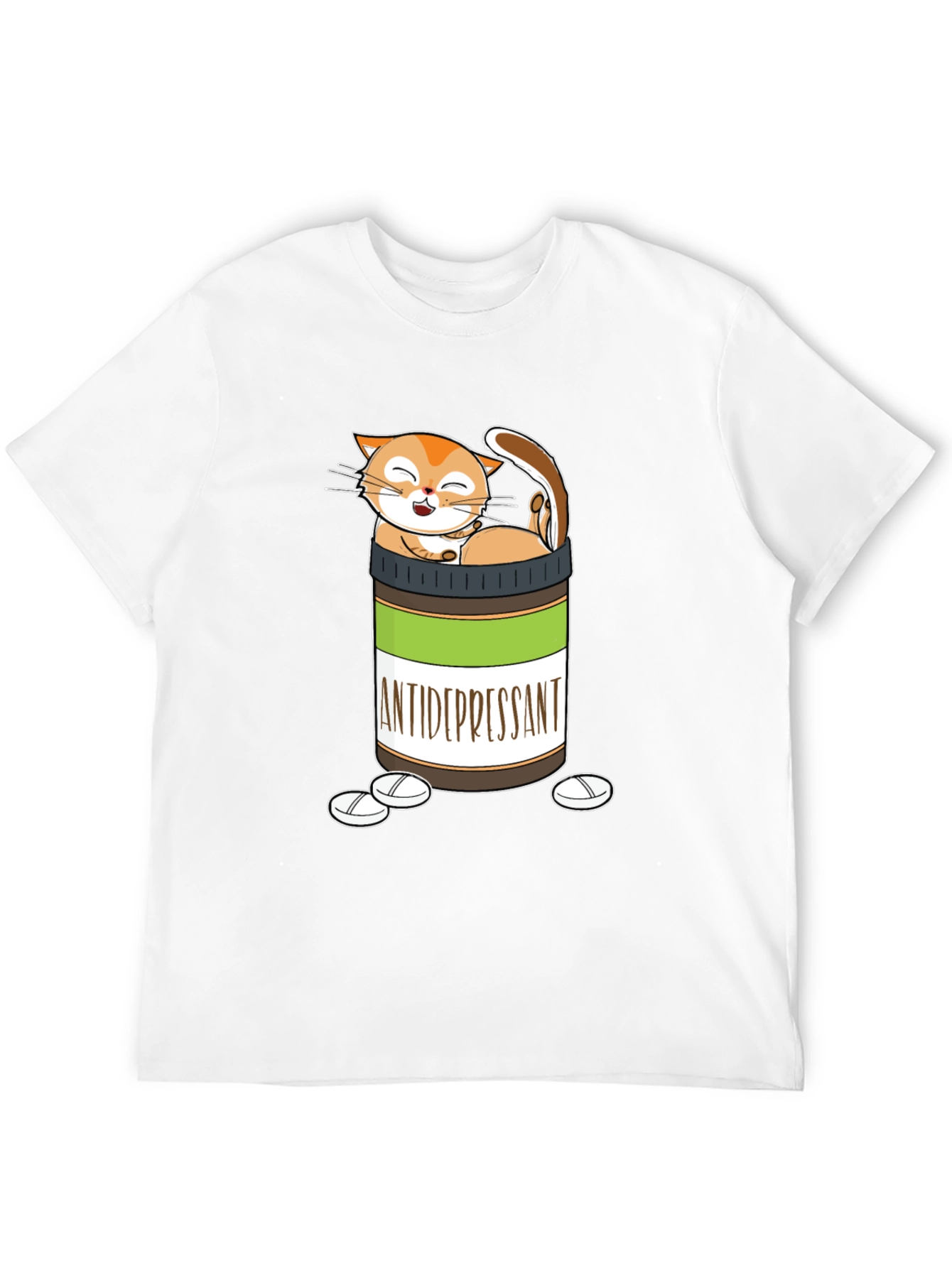 Funny Cat Antidepressant T-Shirt