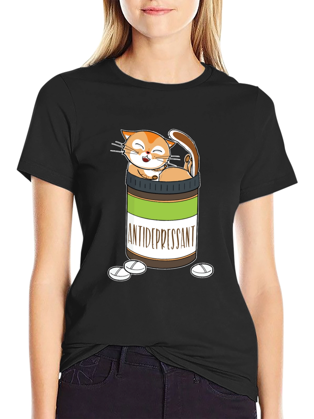 Funny Cat Antidepressant T-Shirt