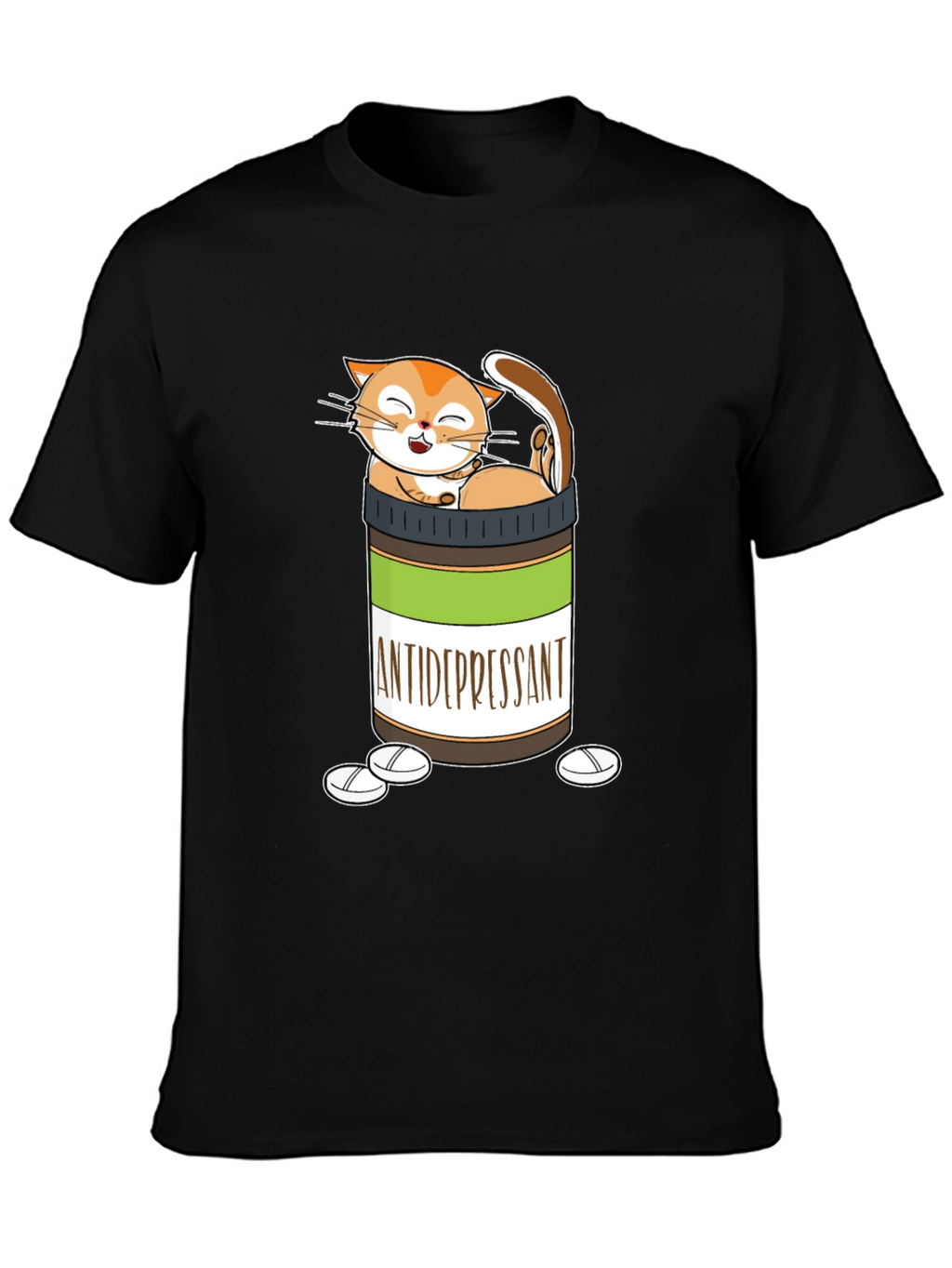 Funny Cat Antidepressant T-Shirt