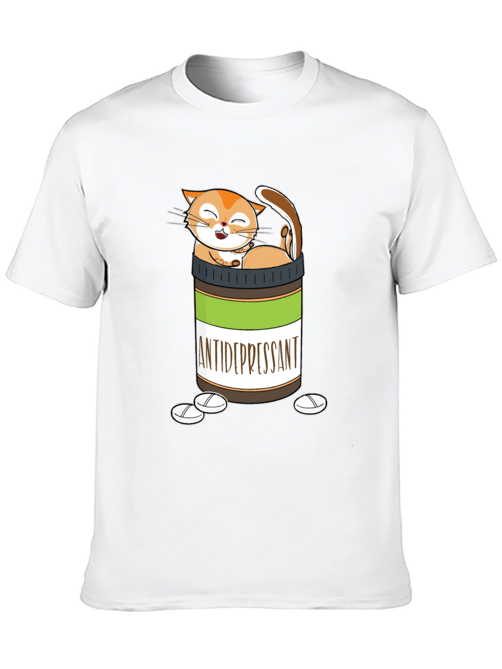 Funny Cat Antidepressant T-Shirt