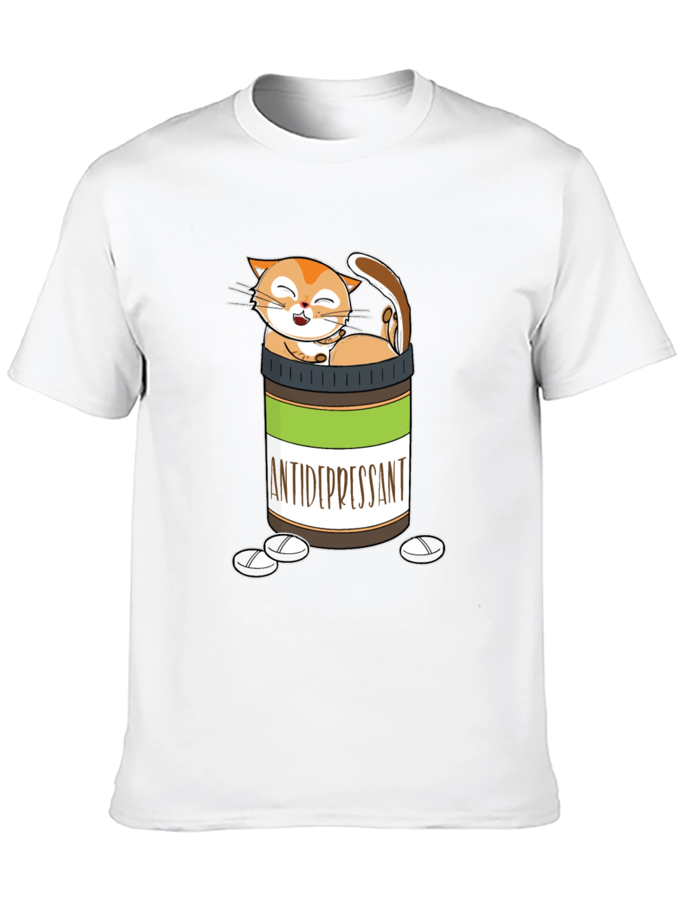 Funny Cat Antidepressant T-Shirt