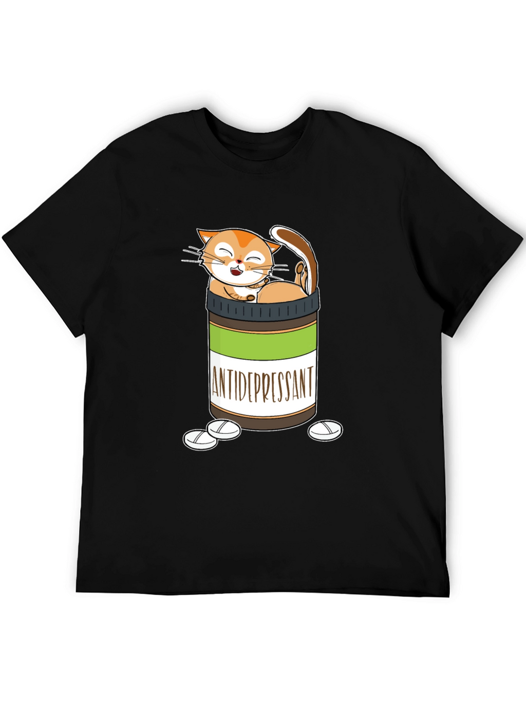 Funny Cat Antidepressant T-Shirt