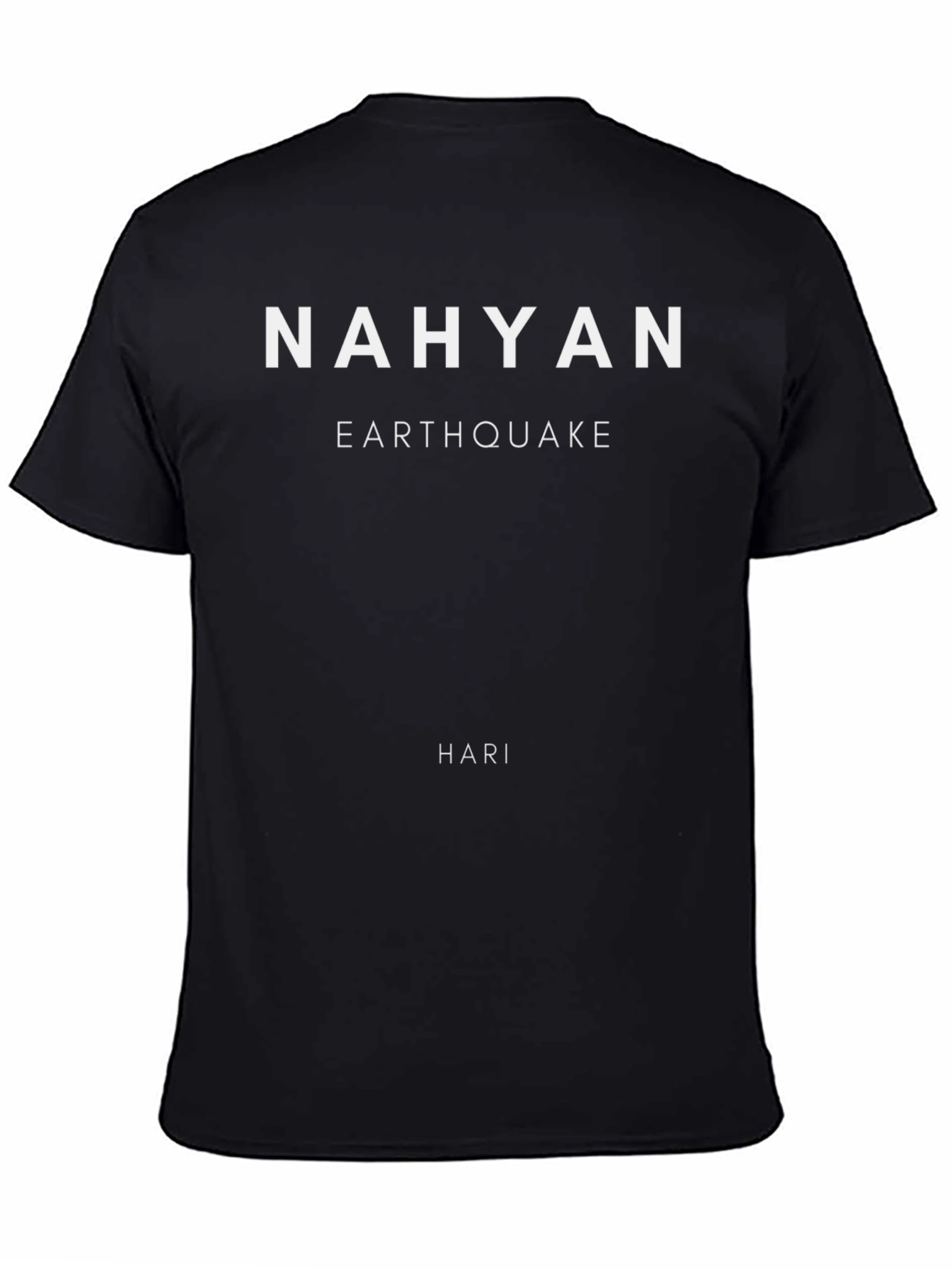 Nahyan Earthquake Hari Graphic Tee - Black