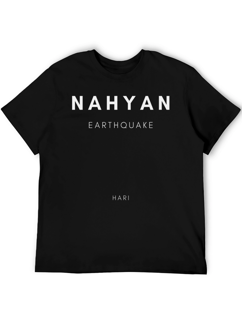 Nahyan Earthquake Hari Graphic Tee - Black