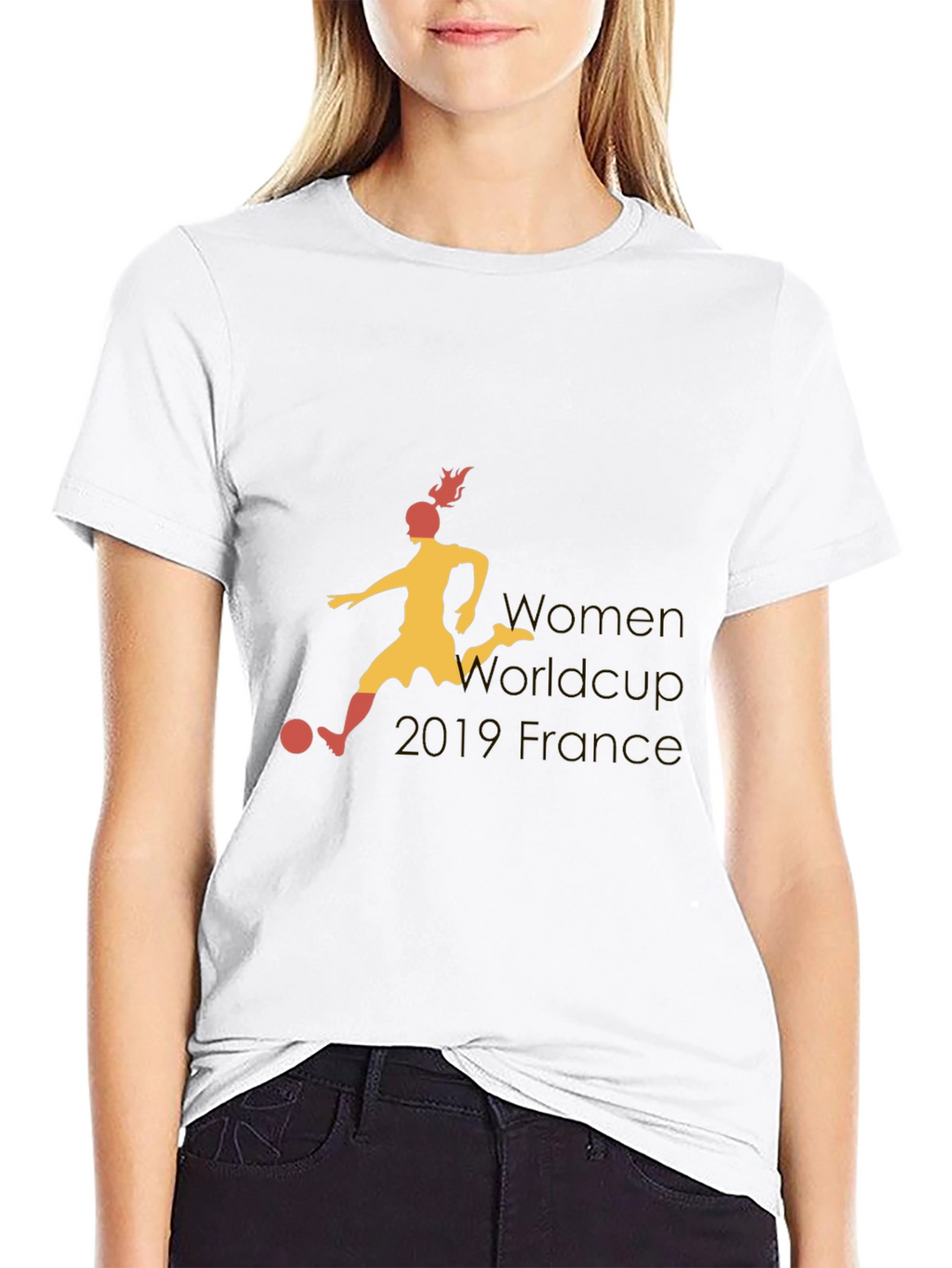 Womens World Cup France Black T-Shirt
