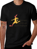 Womens World Cup France Black T-Shirt