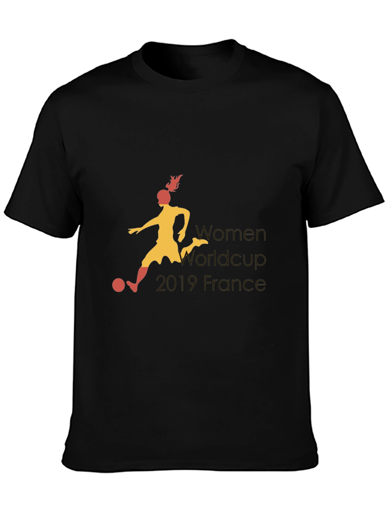 Womens World Cup France Black T-Shirt