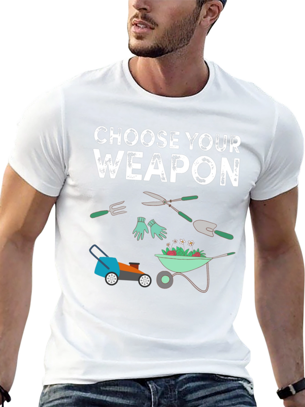Gardening Weapon T-Shirt - Choose Your Tool