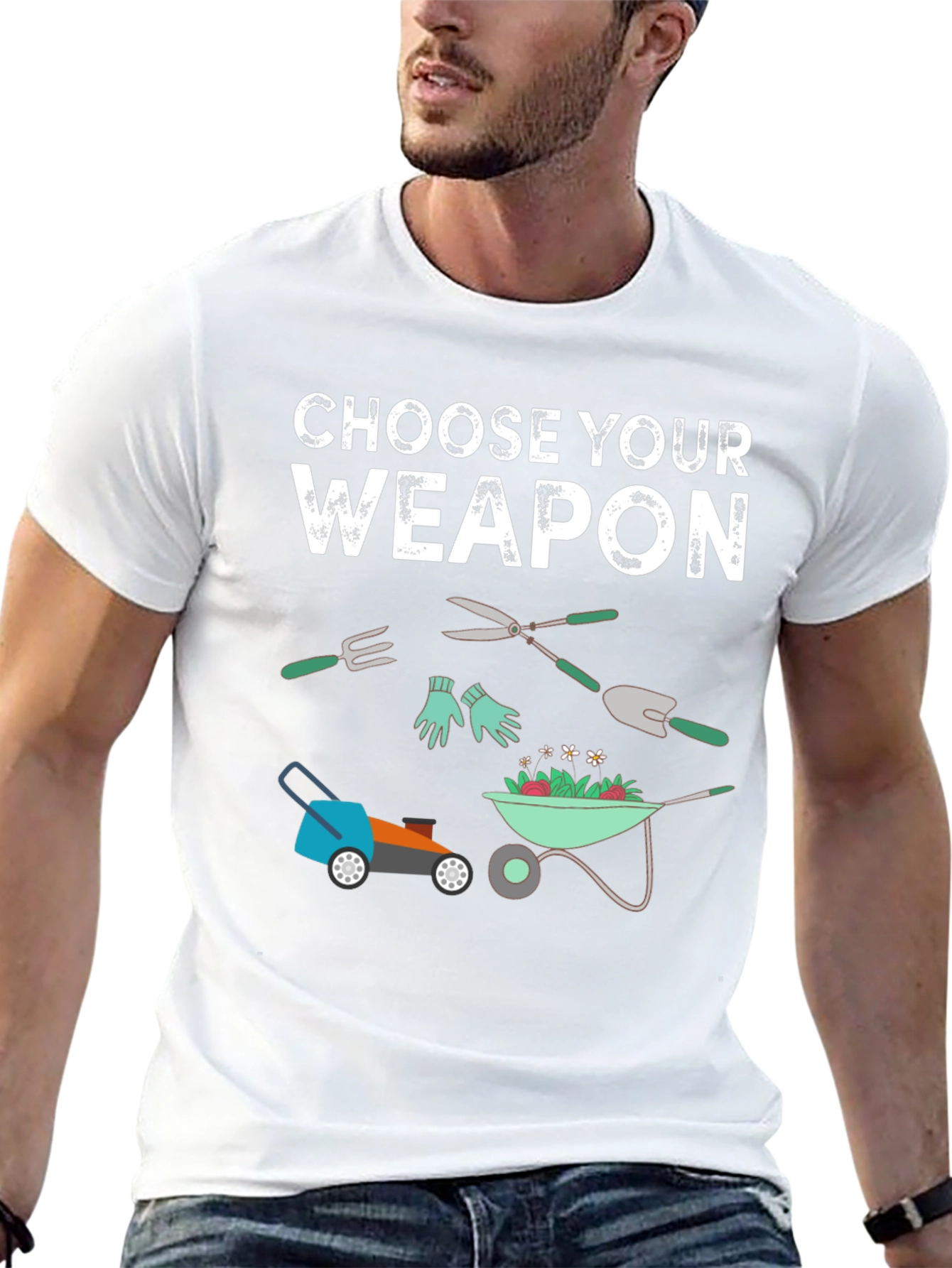 Gardening Weapon T-Shirt - Choose Your Tool