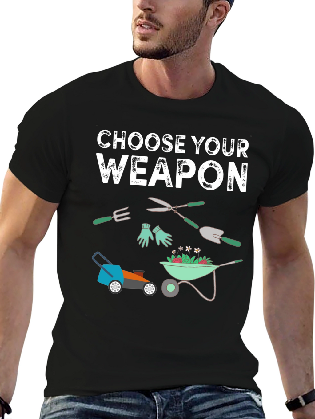 Gardening Weapon T-Shirt - Choose Your Tool