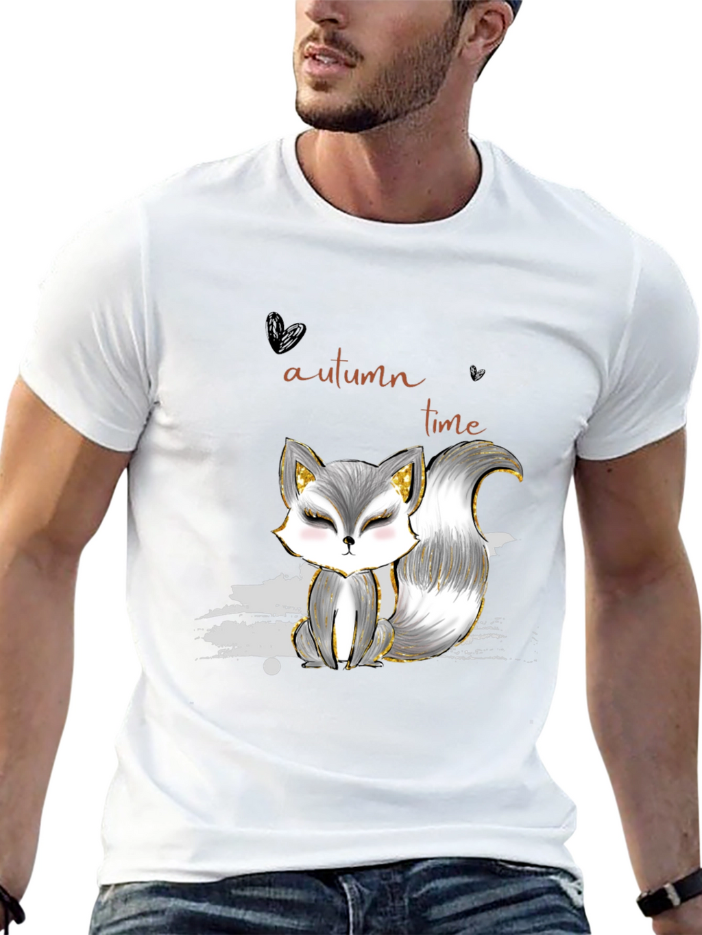 Autumn Fox Graphic Tee - Stylish Casual Wear