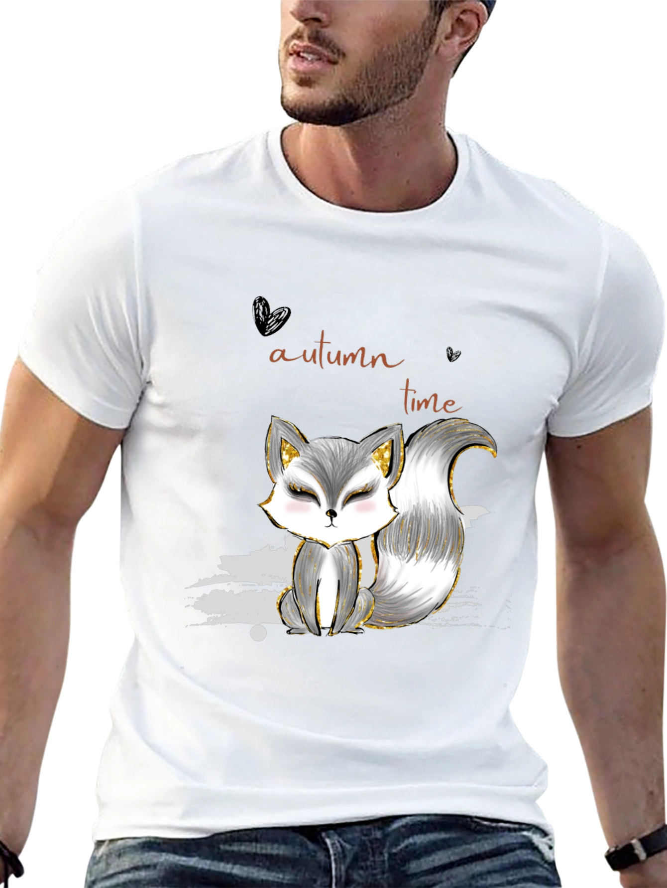 Autumn Fox Graphic Tee - Stylish Casual Wear