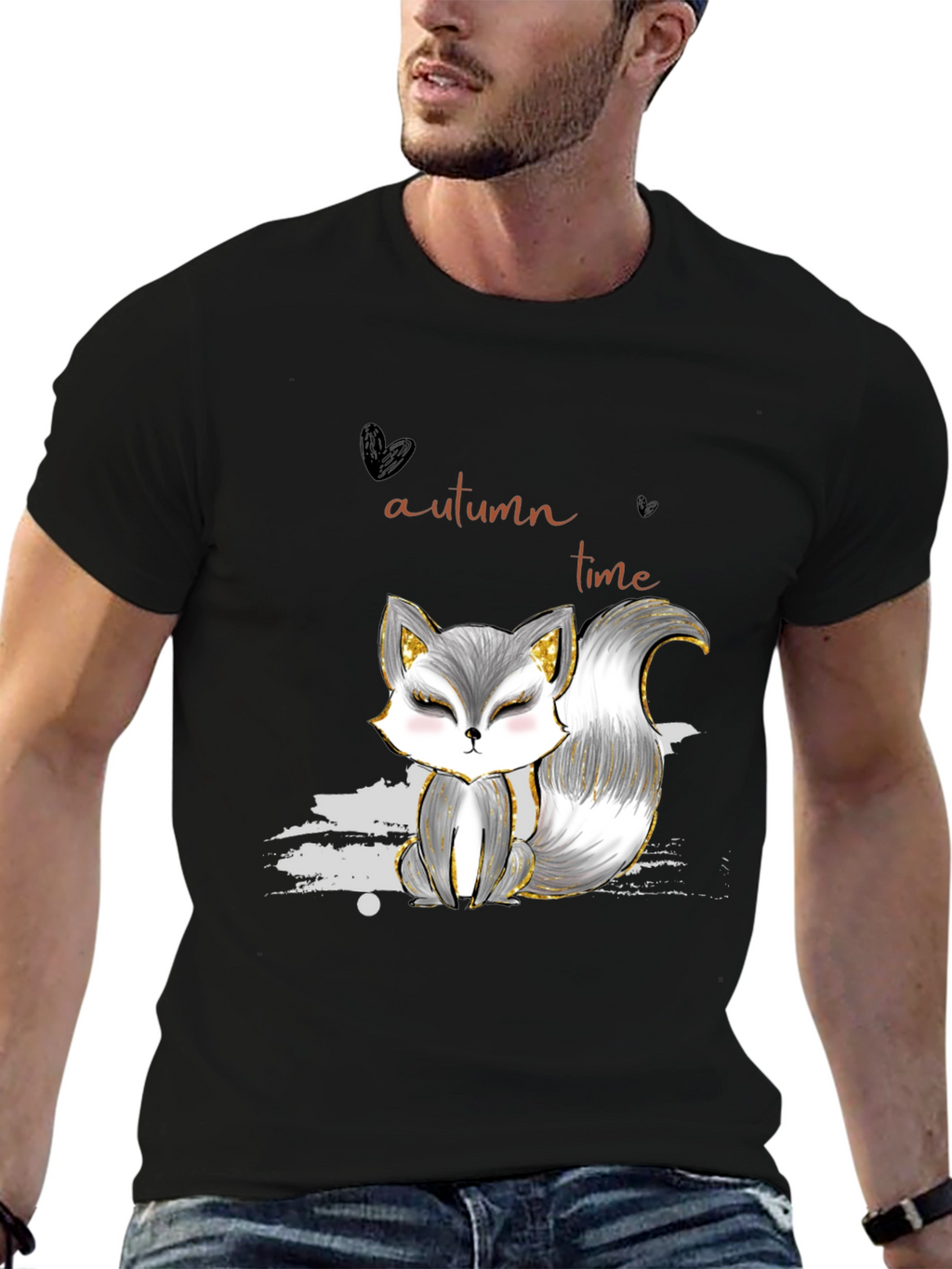 Autumn Fox Graphic Tee - Stylish Casual Wear
