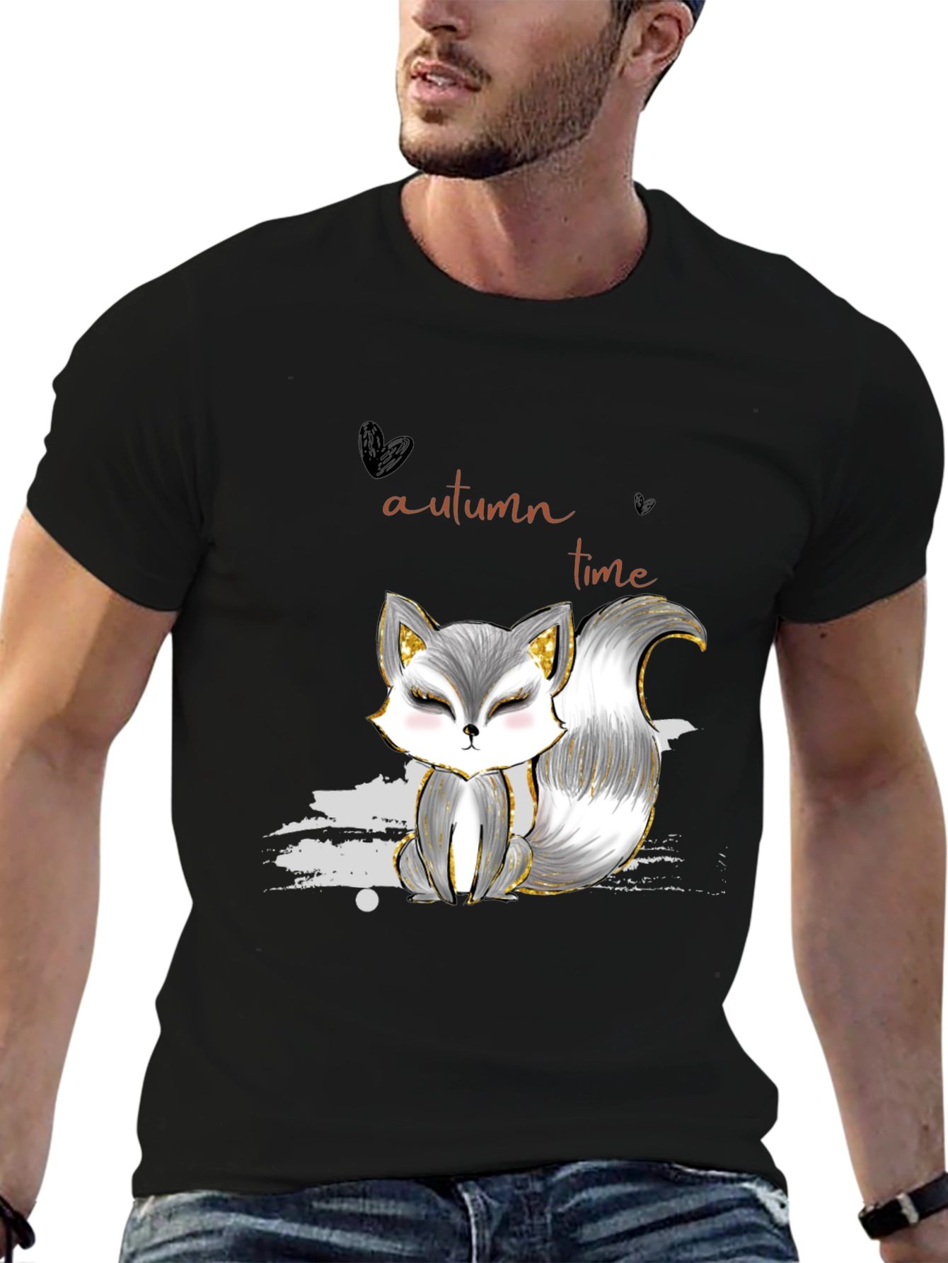 Autumn Fox Graphic Tee - Stylish Casual Wear
