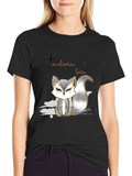 Autumn Fox Graphic Tee - Stylish Casual Wear
