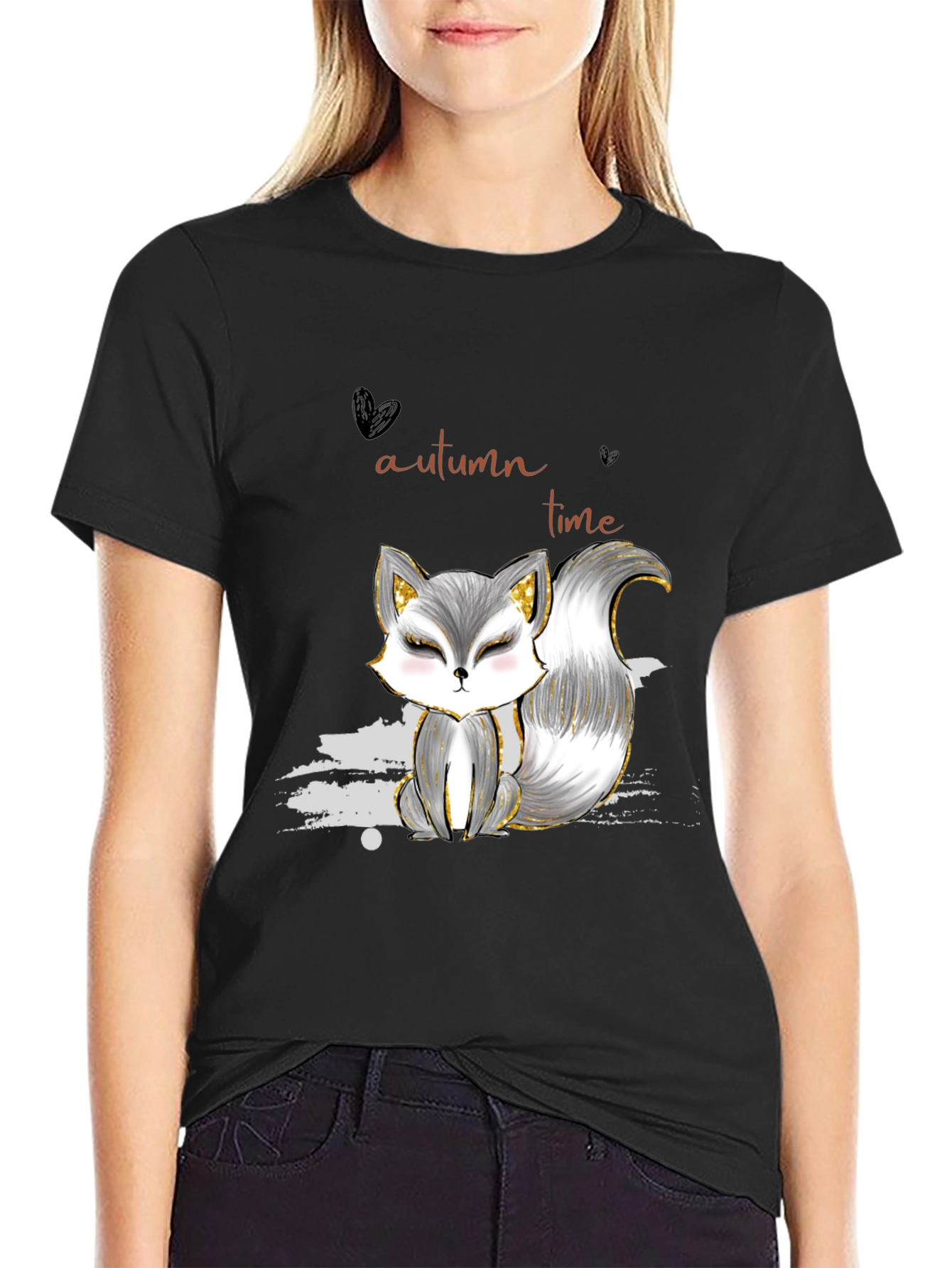Autumn Fox Graphic Tee - Stylish Casual Wear