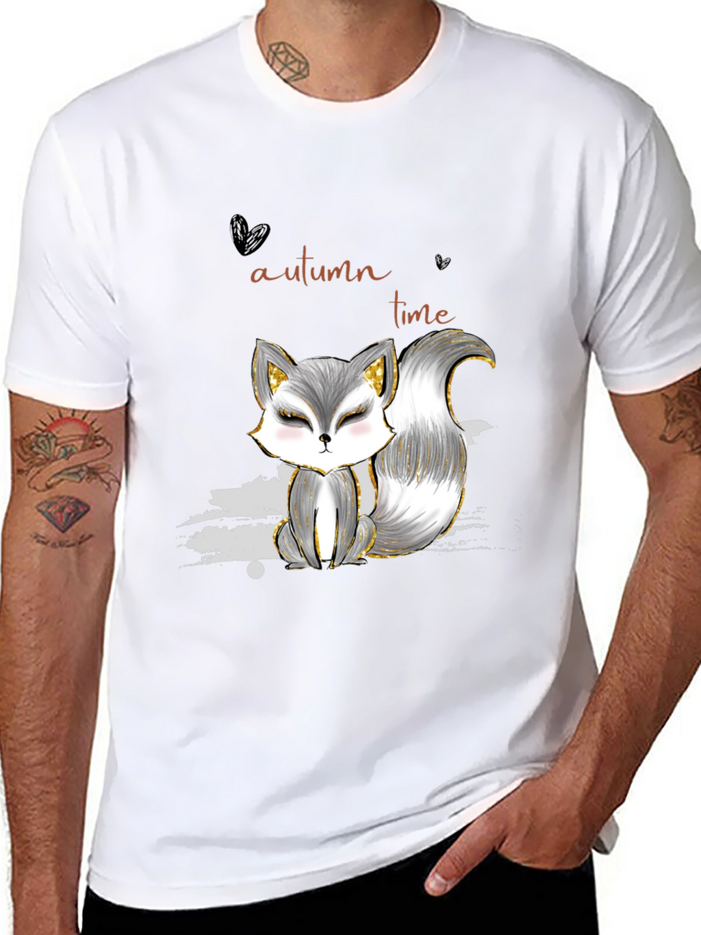 Autumn Fox Graphic Tee - Stylish Casual Wear