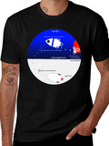 Space Journey T-Shirt - Black Crew Neck Graphic Tee