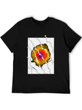 Eye-Catching Graphic Print T-Shirt