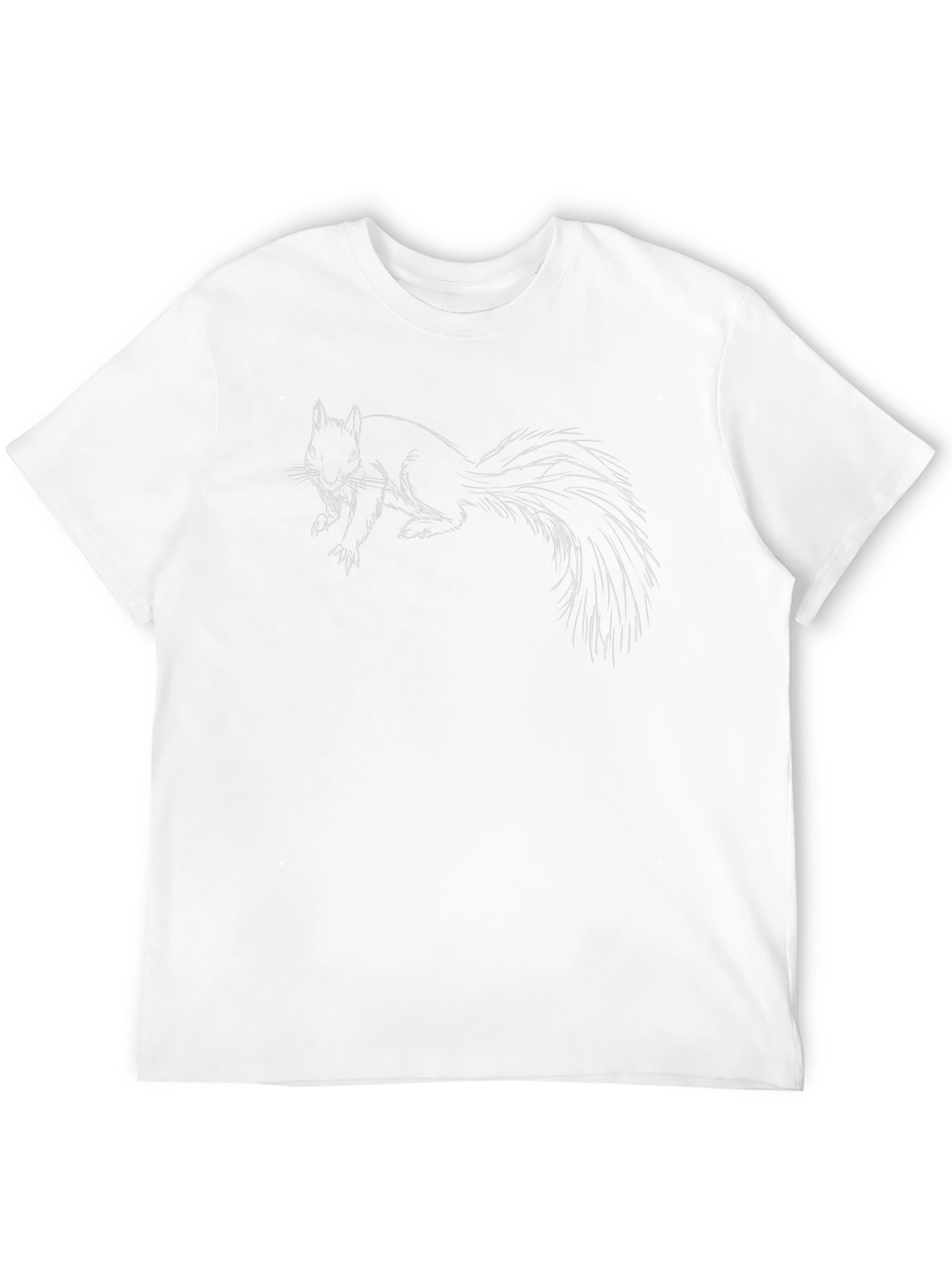 Squirrel Graphic T-Shirt - Black Cotton Tee