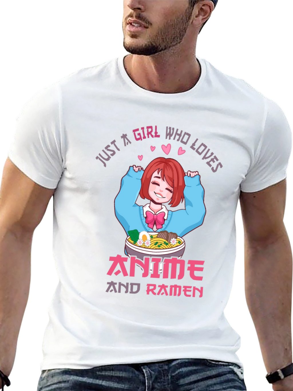Anime and Ramen Girl T-Shirt