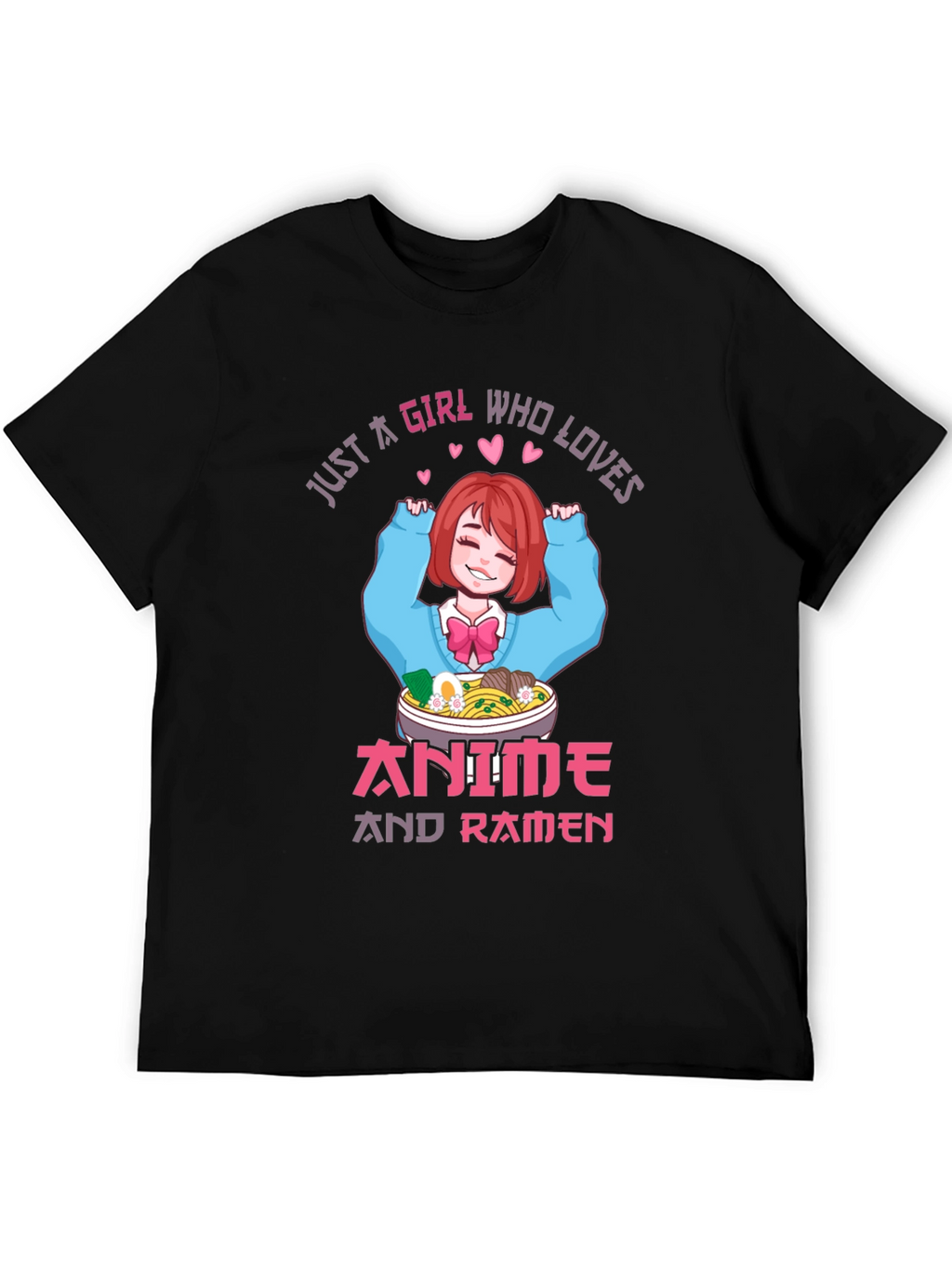 Anime and Ramen Girl T-Shirt