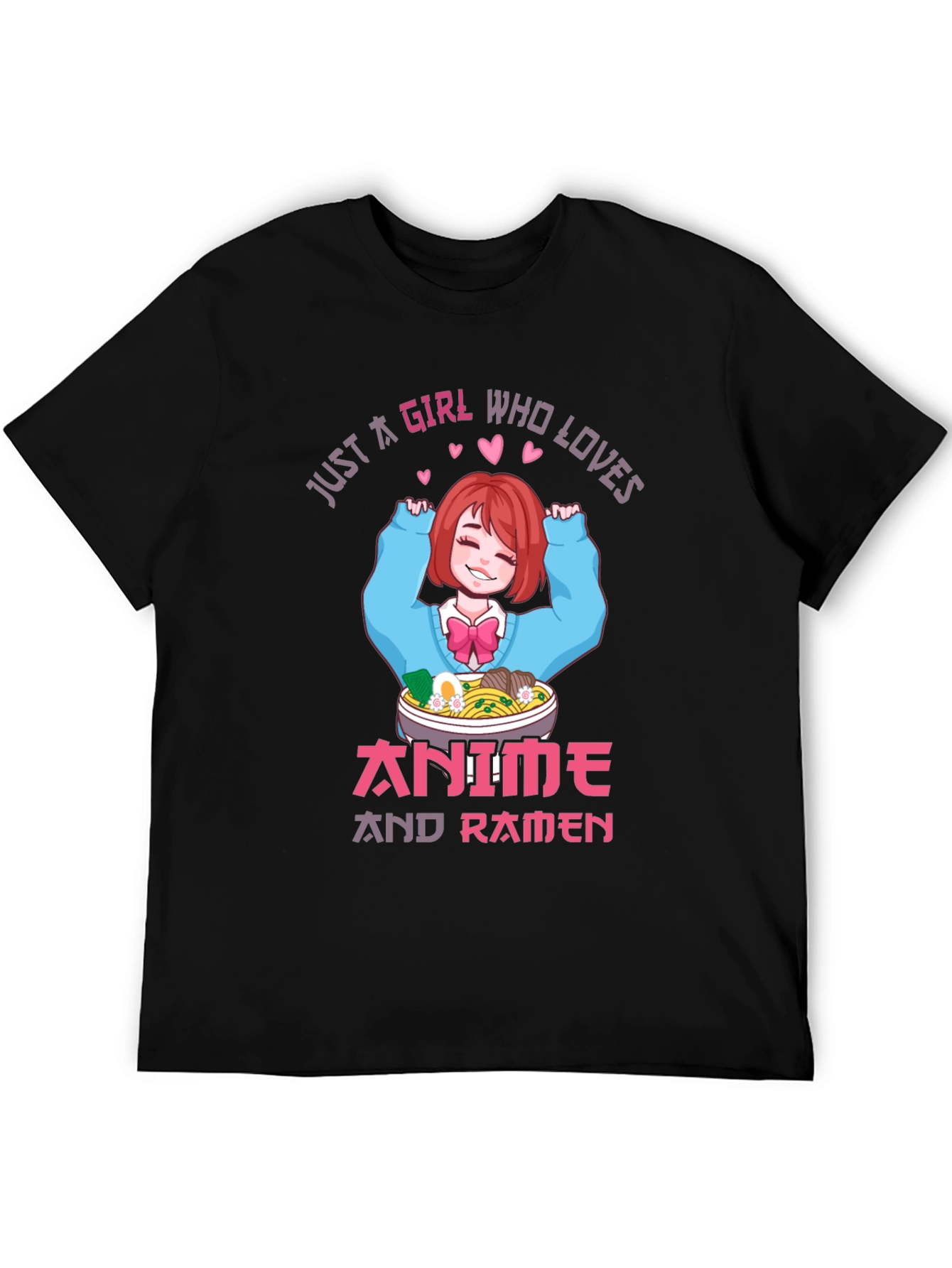 Anime and Ramen Girl T-Shirt