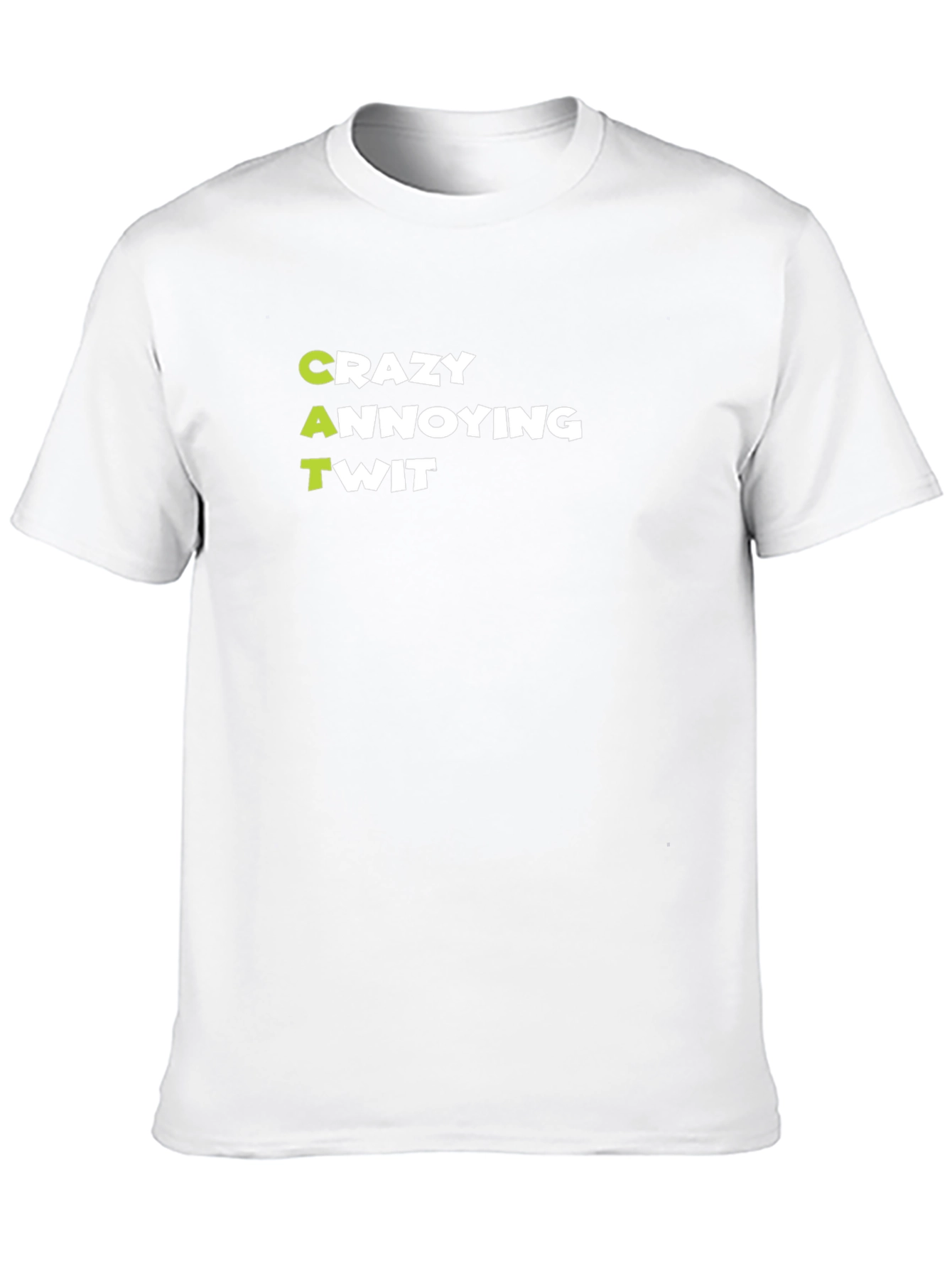 Crazy Annoying Twit Graphic Tee - Black