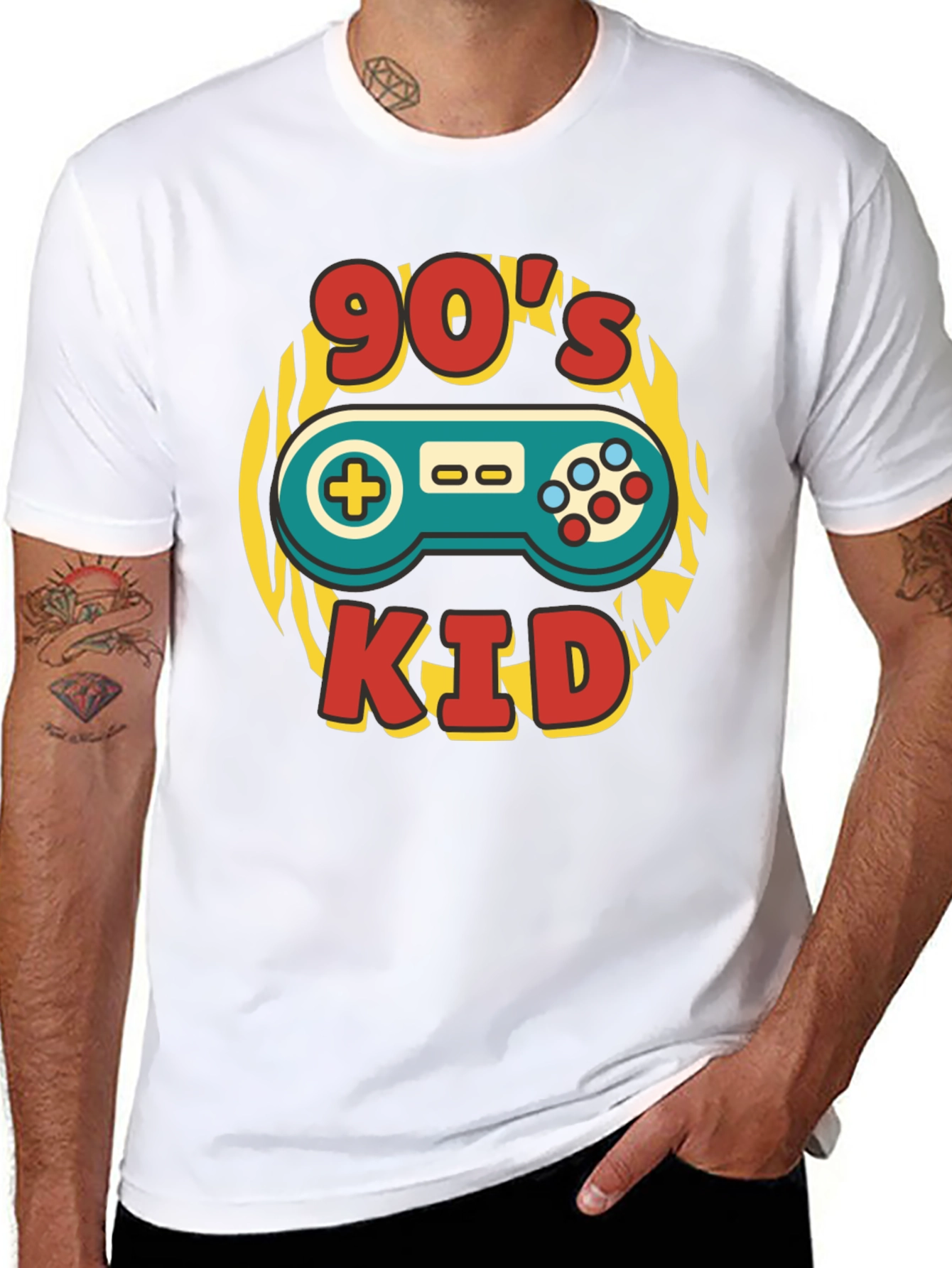 90s Kid Graphic Tee - Retro Gaming T-Shirt