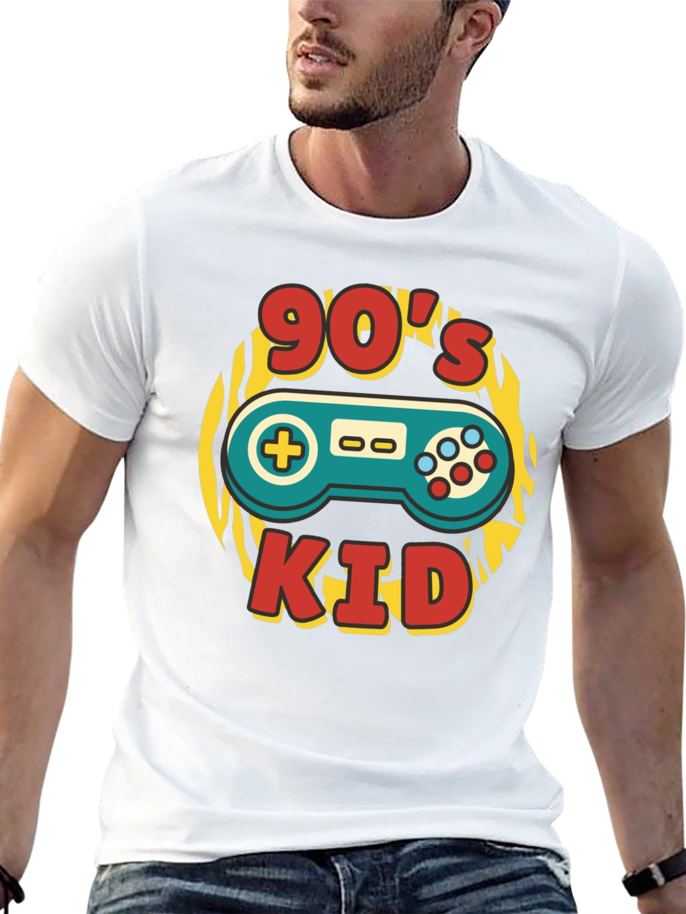 90s Kid Graphic Tee - Retro Gaming T-Shirt