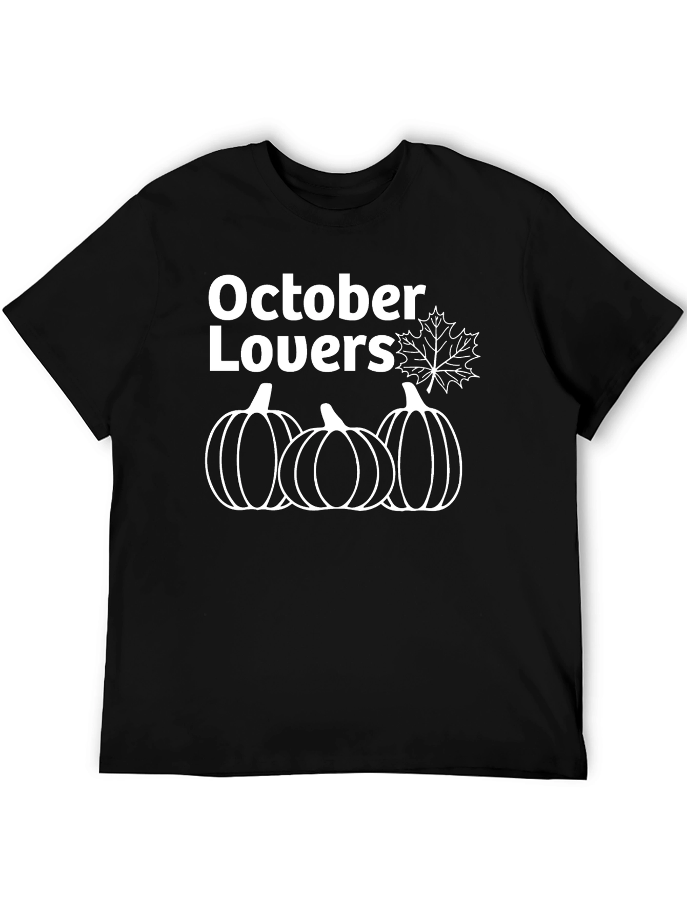 October Lovers Black Graphic Tee