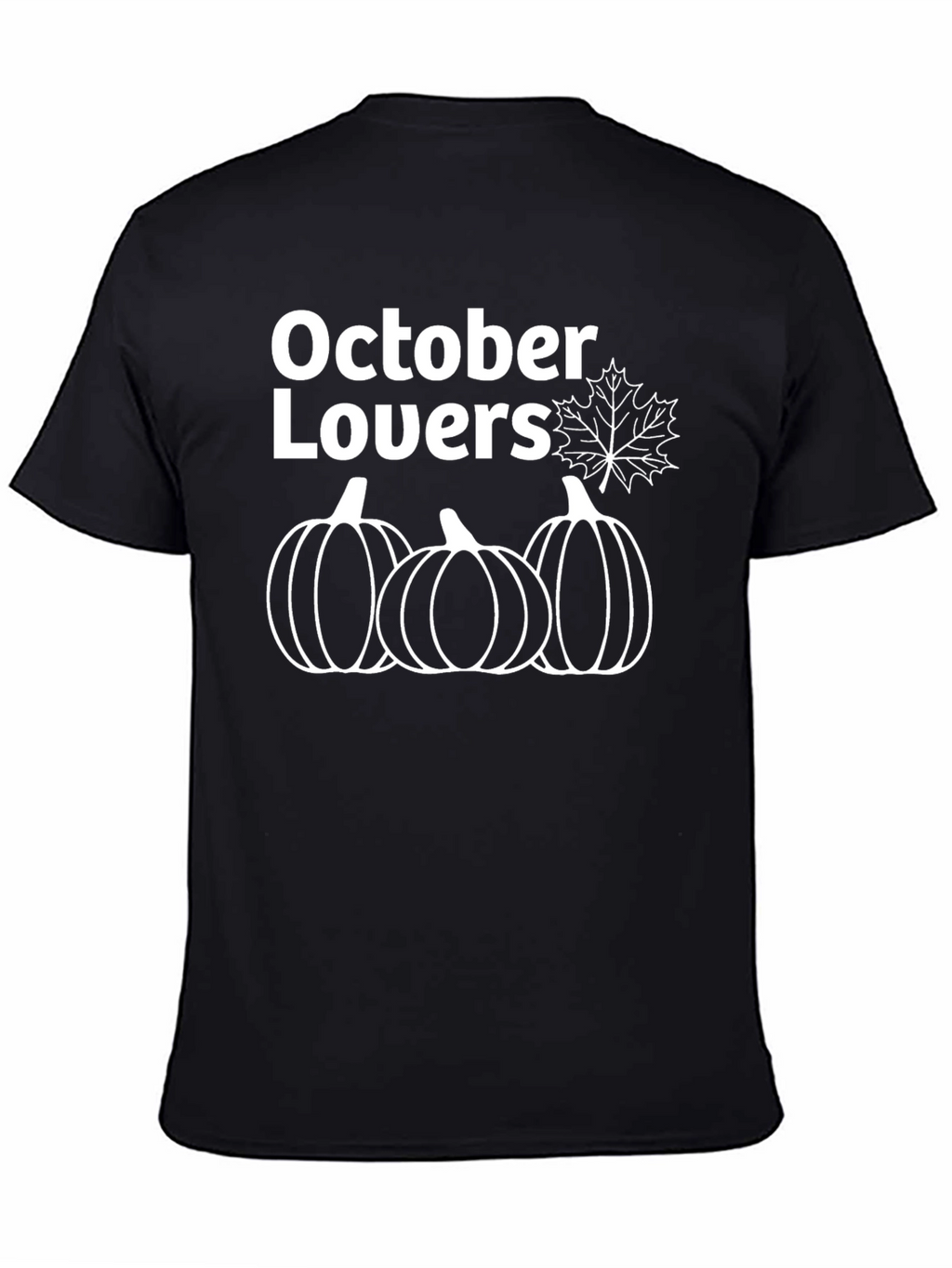 October Lovers Black Graphic Tee