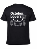 October Lovers Black Graphic Tee