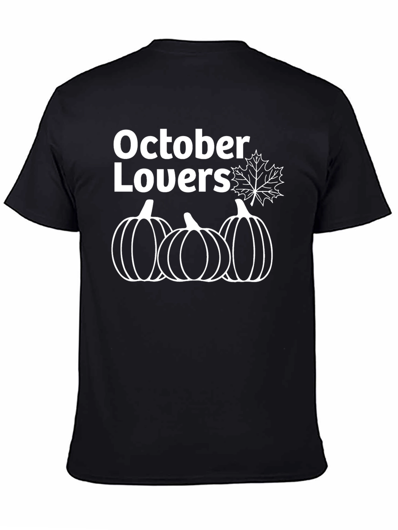 October Lovers Black Graphic Tee