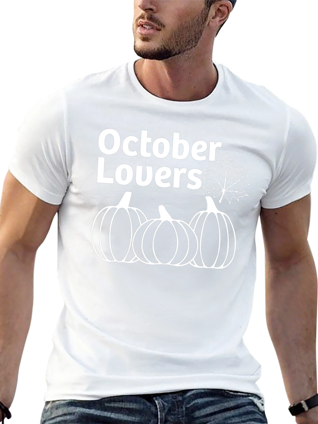 October Lovers Black Graphic Tee