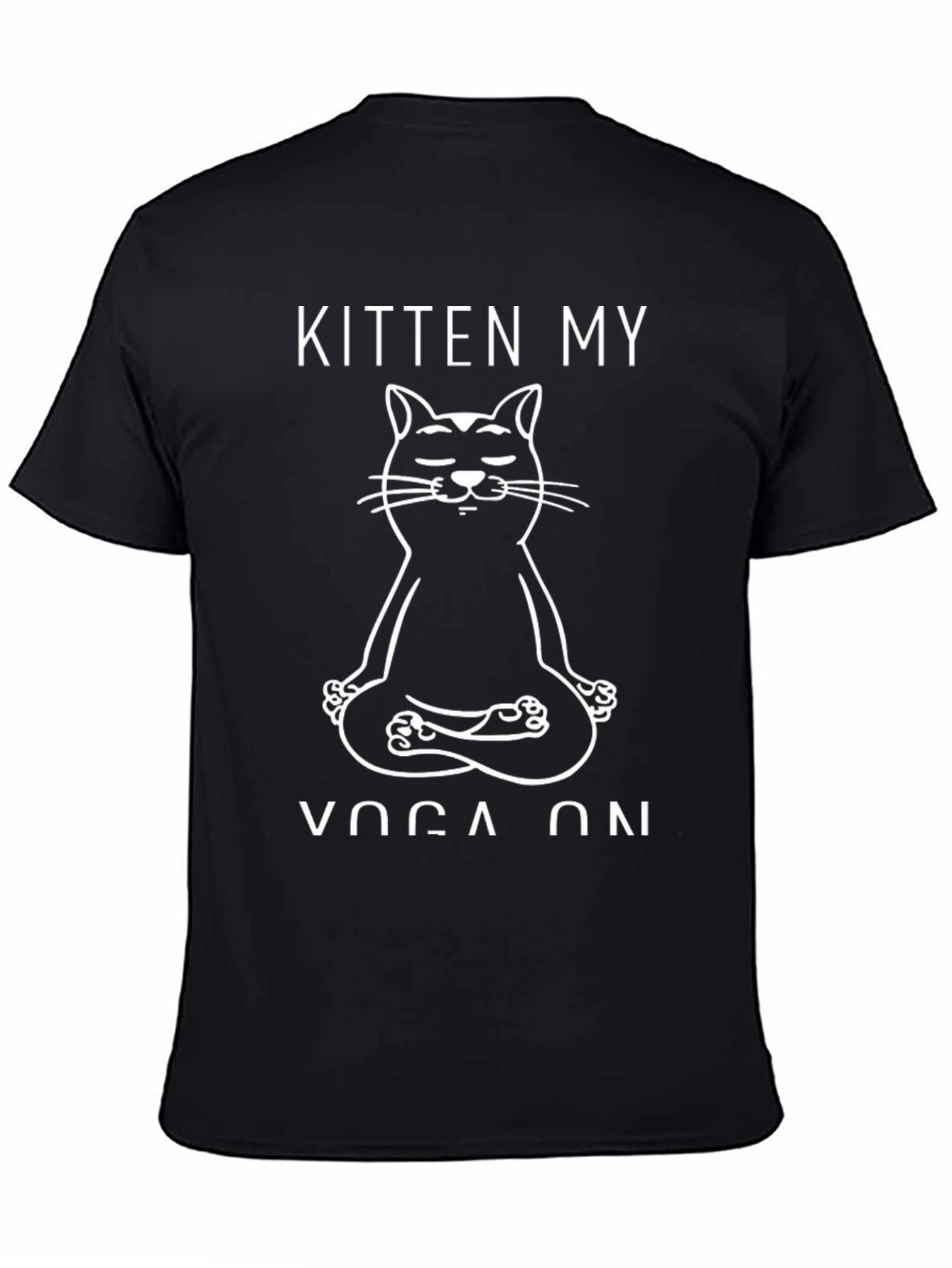 Kitten My Yoga On Graphic Tee