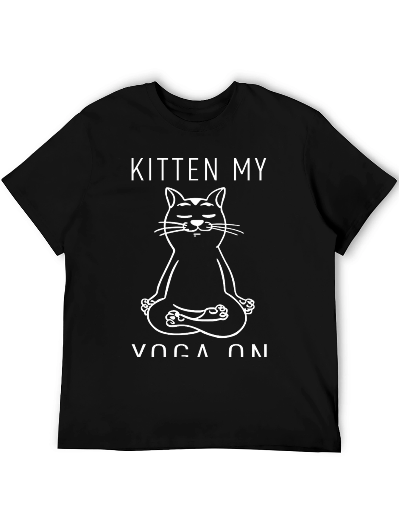 Kitten My Yoga On Graphic Tee