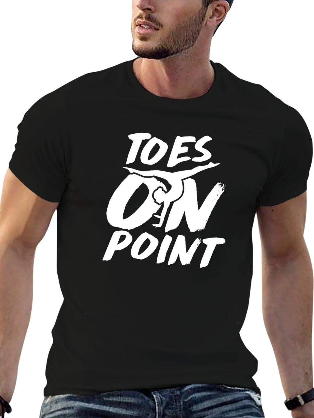 Toes On Point Graphic T-Shirt - Black