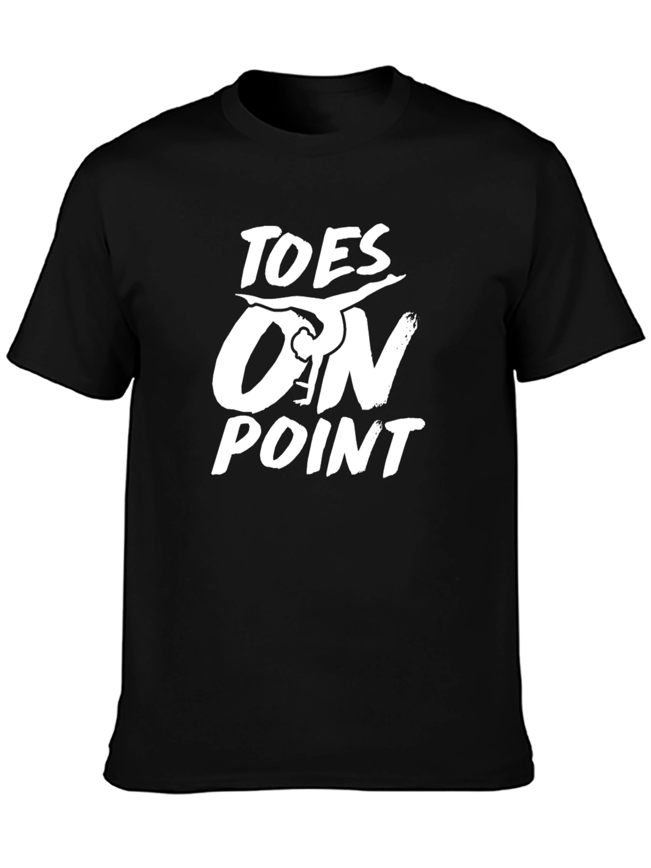 Toes On Point Graphic T-Shirt - Black
