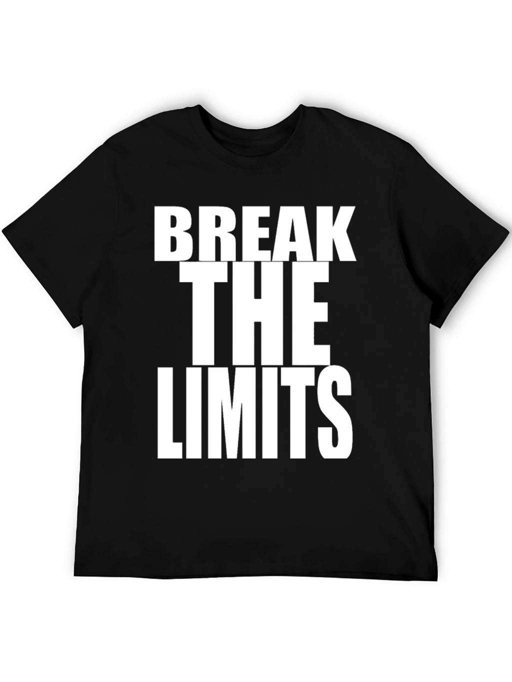 Break The Limits Black Graphic Tee Shirt
