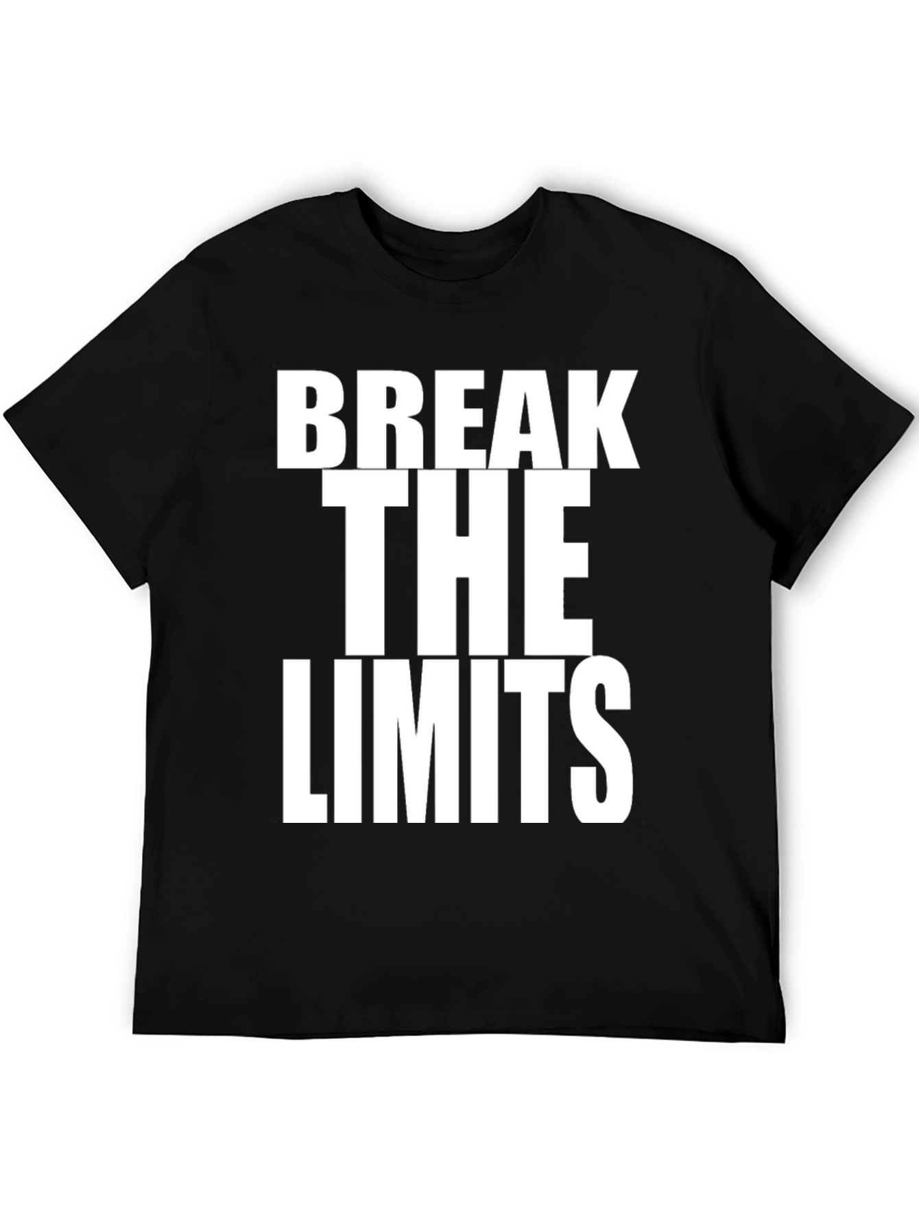 Break The Limits Black Graphic Tee Shirt