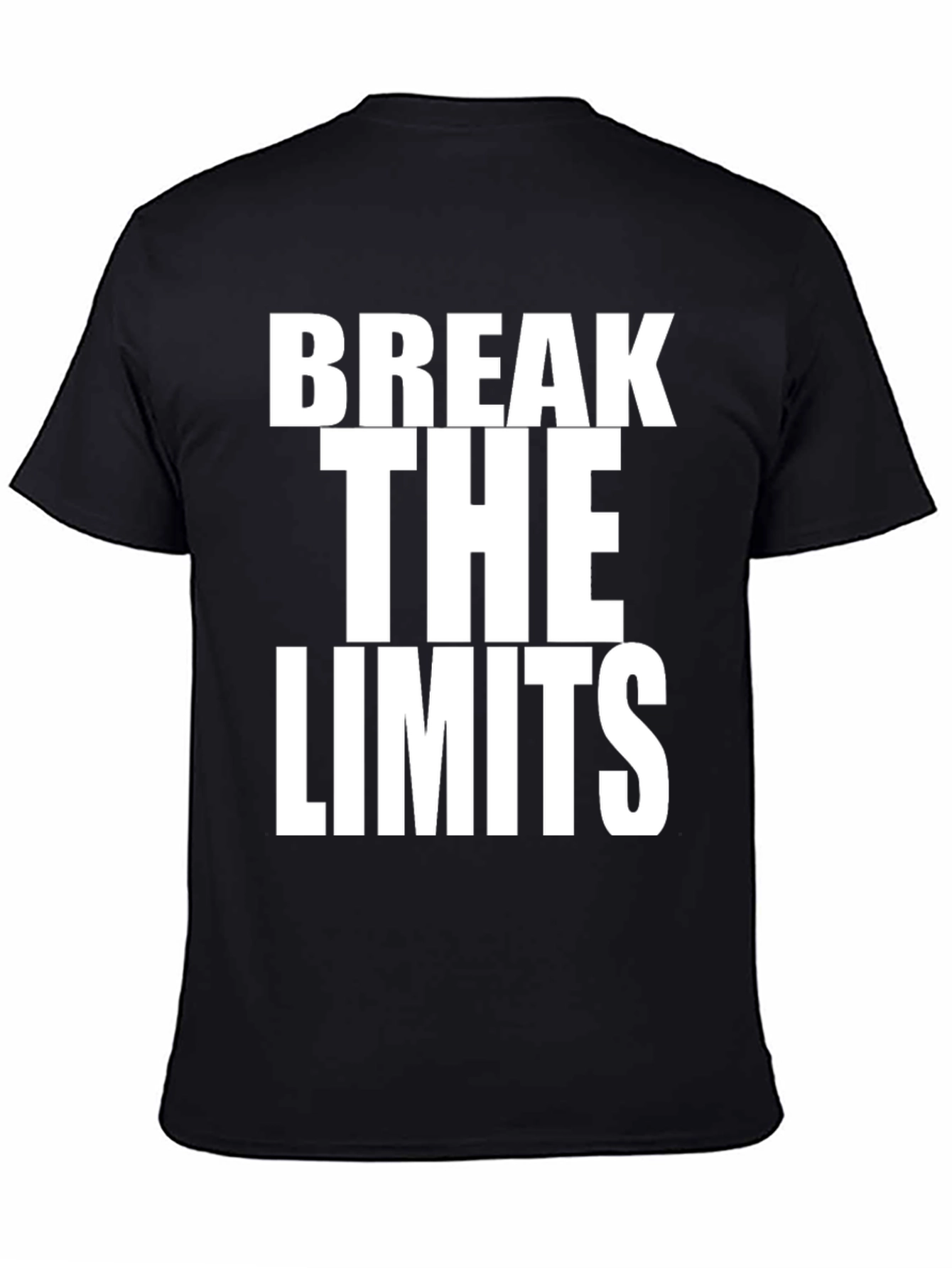 Break The Limits Black Graphic Tee Shirt