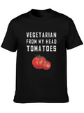 Vegetarian Tomato Graphic T-Shirt